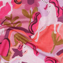 Poppy Jersey Stoff Einhorn pink