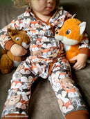 Swafing Gary Jersey Stoff Tiere Kinder braun