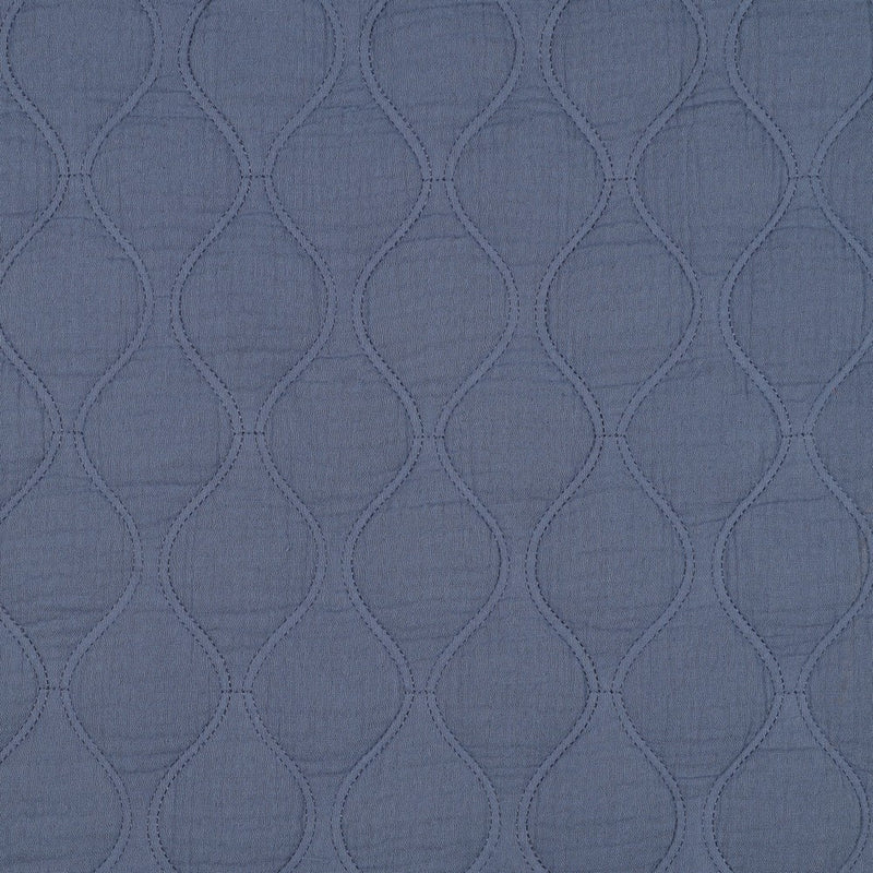 Jacken Doubleface Musselin Stepp Stoff Stepper blau