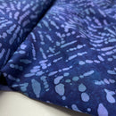 Handgefertigte Batik Viskose Muster blau