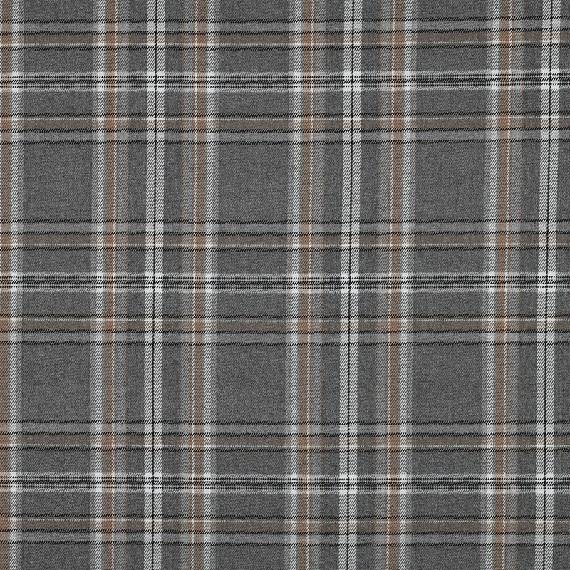 Tartan Check Bekleidungsstoff Stoff kariert grau