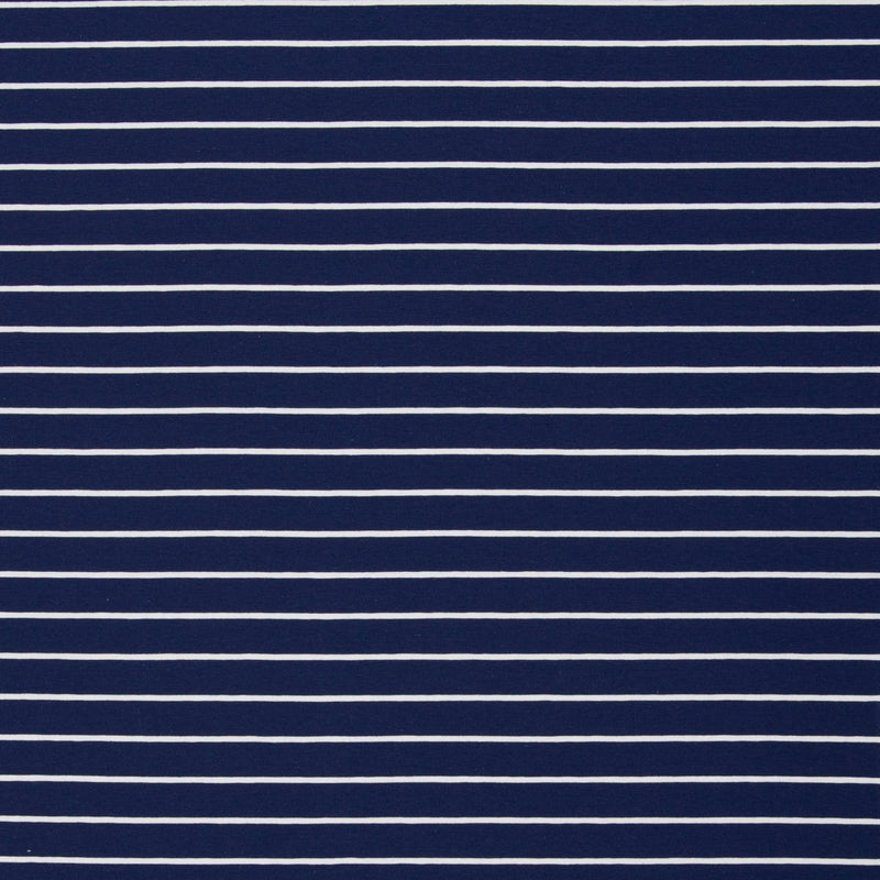 Jersey Stoff Streifen Swafing Isa blau