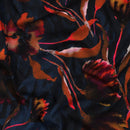 Poppy Jersey Stoff Digital Blumen dunkelblau