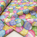 Swafing Happy Spring Baumwolle Stoff Eier bunt