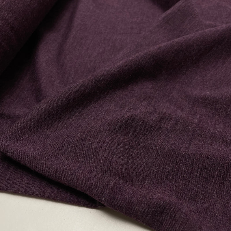 Swafing Merino Strick Stoff aubergine
