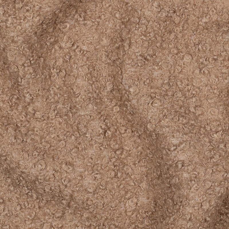 Boucle Stoff Jackenstoff taupe