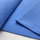 Seersucker Stoff Webware uni blau