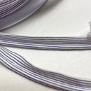 1 Meter Paspel Paspelband gestreift blau