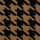 Teddy Stoff Jackenstoff Hahnentritt braun