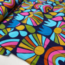 Karina + Kind Jersey Stoff retro bunt
