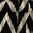Swafing Ira Leinen Baumwolle Stoff Muster schwarz