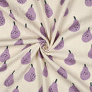 Jennifer Bouron Musselin Double Gauze Baumwolle Birnen flieder