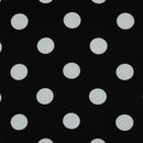 Viskose Stoff Webware Punkte Dots schwarz