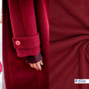 Fibre Mood Woll Fleece Stoff rot