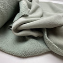 Teddy Boucle Stoff Jackenstoff mit Fleeceabseite mint