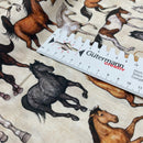 Swafing Tim Baumwolle Stoff Pferde beige