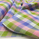 Musselin Stoff Double Gauze Baumwolle kariert