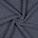 Teddy Stoff Jackenstoff mit Fleeceabseite blau