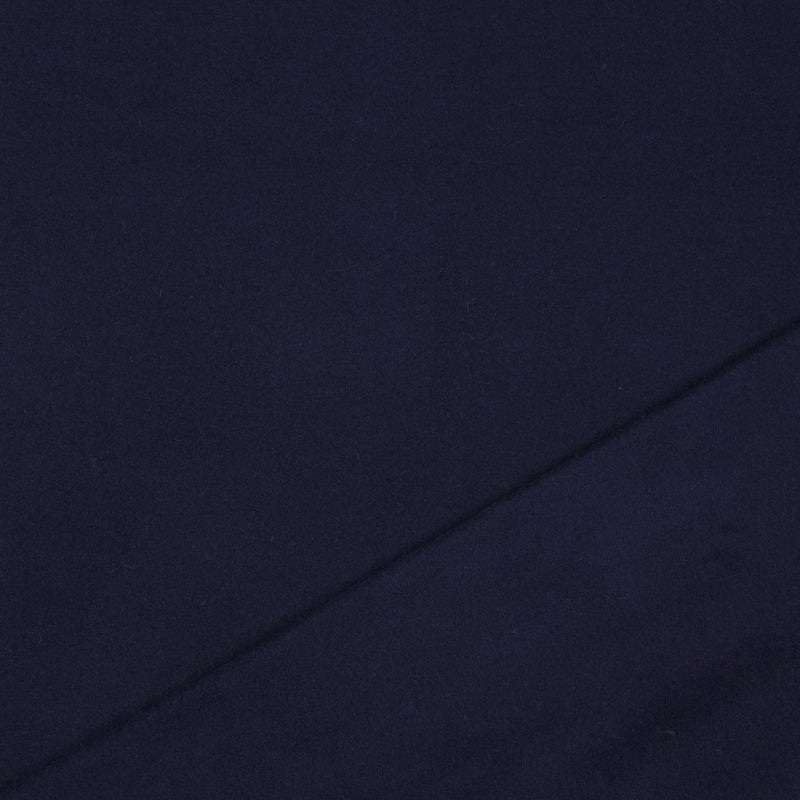 Baumwoll Fleece Stoff uni dunkelblau