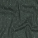 Pointoille Jersey mit Ajourmuster uni dunkelgrün