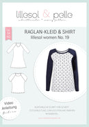 Papierschnittmuster Lillesol & Pelle No. 19 Raglan Kleid & Shirt