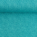 Baumwolle Stoff Punkte türkis Swafing Dotty