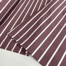 Jersey Stoff Streifen Swafing Isa petrol braun creme
