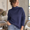 Toptex Bambus Feinstrick Stoff uni blau