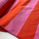 French Terry Sweat  Stoff Streifen pink orange
