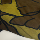 Toptex Viskose Crepe Stoff Blumen grün oliv