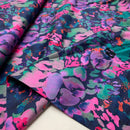 Nerida Hansen Cotton Satin Baumwolle Blumen blau