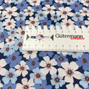 Swafing Lilly Baumwolle Stoff Blumen blau