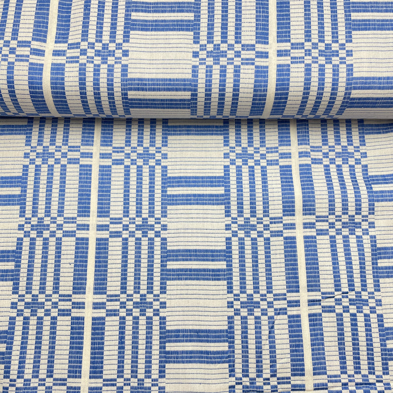 Fableism Jacquard Baumwolle Stoff Swedish Holiday blau