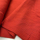 Musselin Stoff Double Gauze Baumwolle terracotta Swafing Jenke