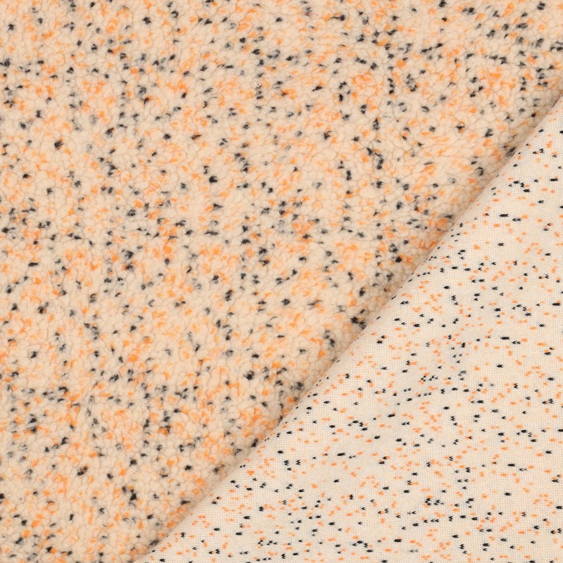 Teddy Tweed Stoff Jackenstoff orange