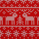 Swafing Holly French Terry Sweat Stoff Weihnachten rot