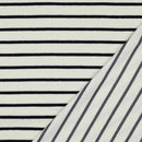 Kurzfloorfrottee Frottee Streifen weiß dunkelblau