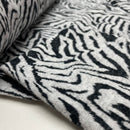 Swafing Emily Jacquard Jersey Stoff Zebra Muster schwarz weiß