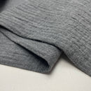 Musselin Double Gauze Baumwolle grau meliert