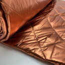 Jacken Metallic Stepp Stoff Stepper kupferfarben