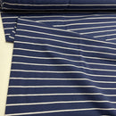 Jersey Stoff Streifen Swafing Isa blau