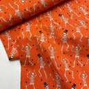Rifle Paper und Co. Baumwolle Stoff Halloween orange