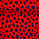 Swafing Abby Canvas Stoff Leo Muster rot