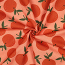 Canvas Baumwolle Stoff Orangen orange