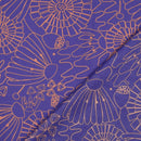 Nerida Hansen Baumwolle Blumen lila orange