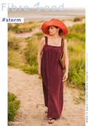 Fibre Mood Cotton Slub Musselin bordeaux