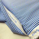 Fibre Mood Baumwolle Stoff Streifen blau