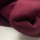 Teddy Boucle Stoff Jackenstoff mit Fleeceabseite bordeaux