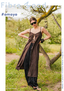 Fibre Mood Crash Tencel Stoff Webware dunkelbraun
