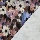 Poppy French Terry Sweat Stoff Blumen digital